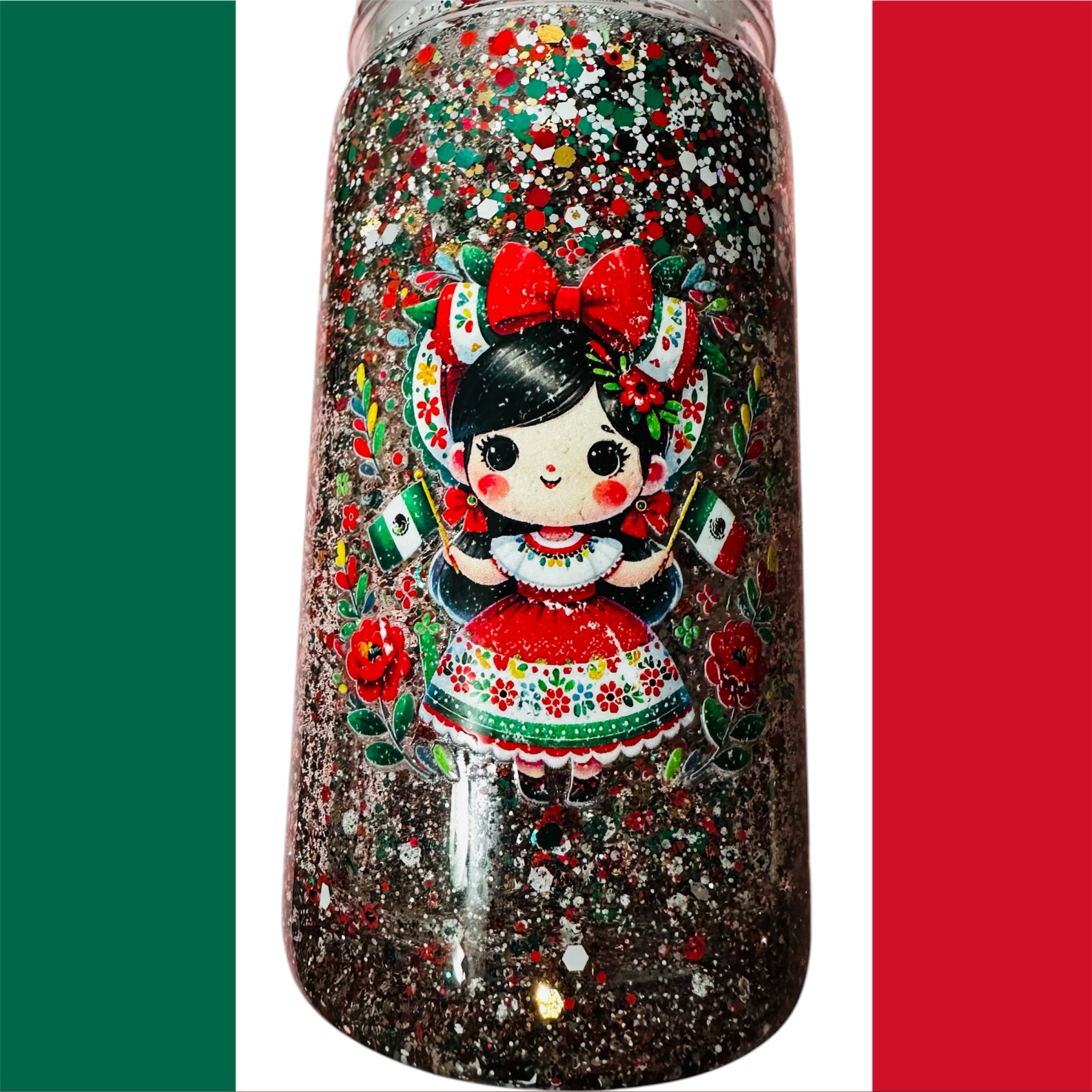 🇲🇽 México Encantado Snow Globe 16 Oz Acrylic 🌵