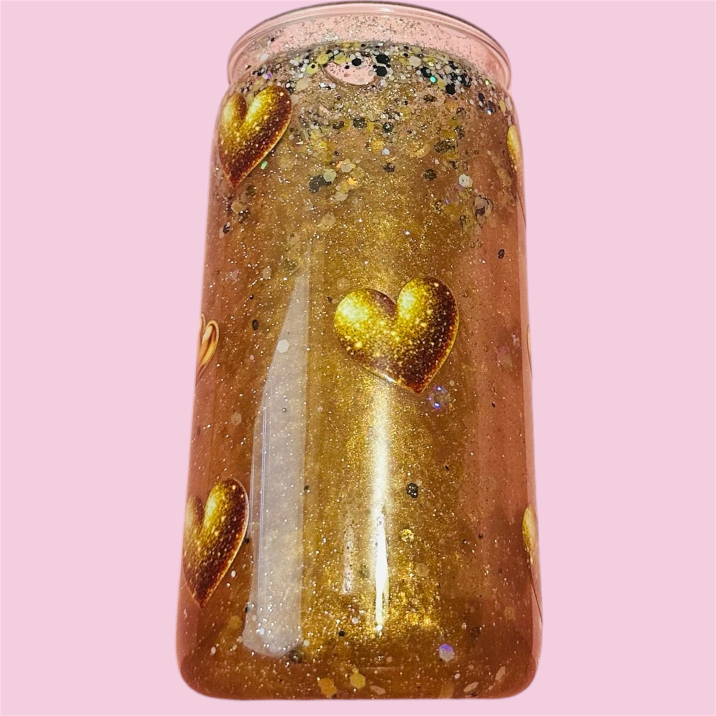 ✨ Golden Love Kitty Snow Globe 16 Oz Acrylic 💛