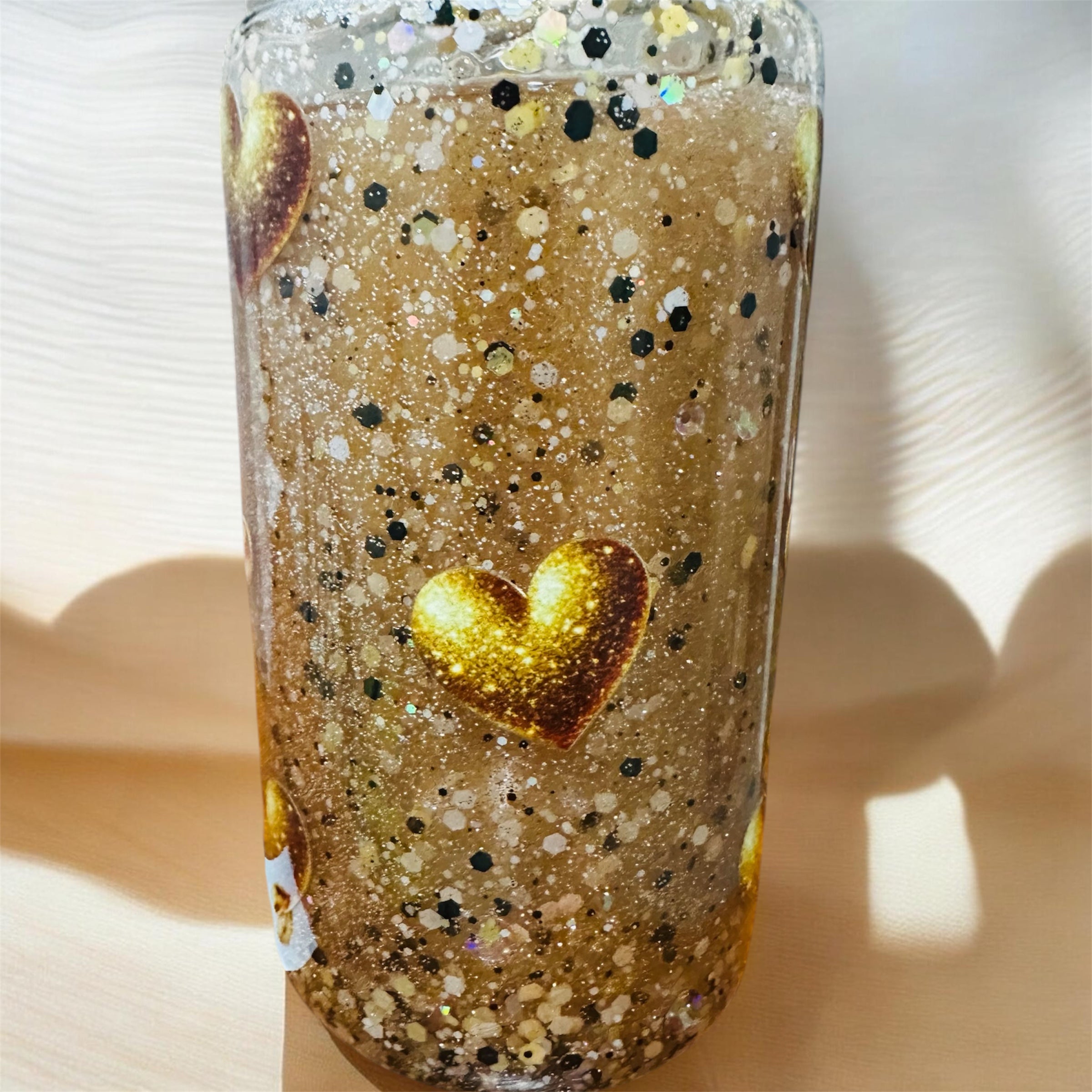 ✨ Golden Love Kitty Snow Globe 16 Oz Acrylic 💛